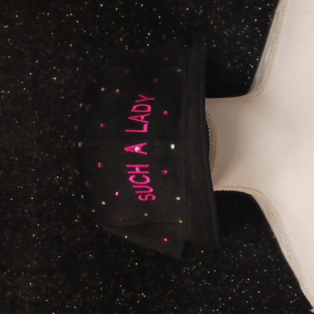 Black & Hot Pink Snap Back Hat